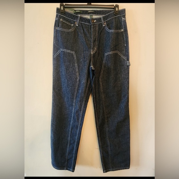 Wild fable high rise straight dark wash Carpenter jeans size 10 long 32 Inseam - Picture 1 of 6